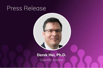 RoslinCT Announces the Appointment of Dr. Derek Hei to its Scientific Advisory Board